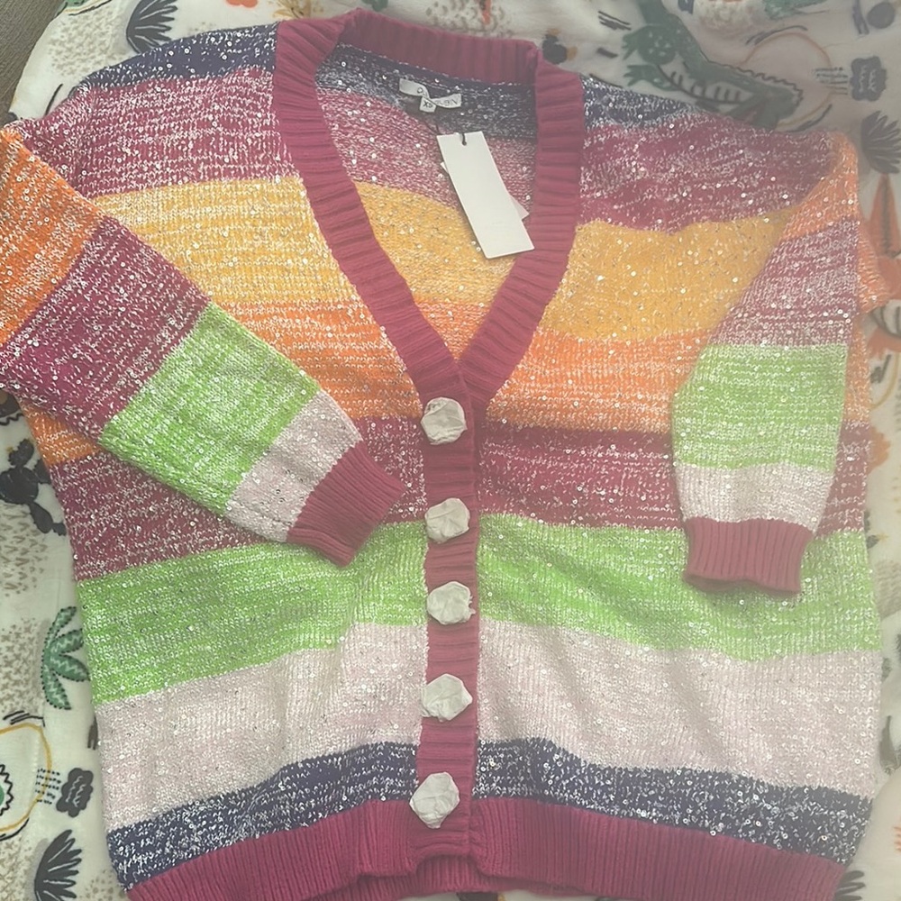 Olivia Rubin Multicolor Striped Women's Sweater xs